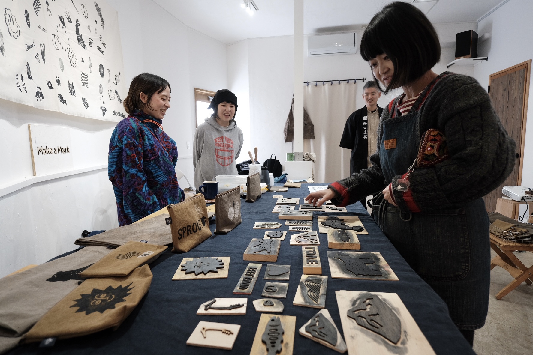 コーヒー染×木版スタンプ - スプラウト ニセコ | SPROUT NISEKO